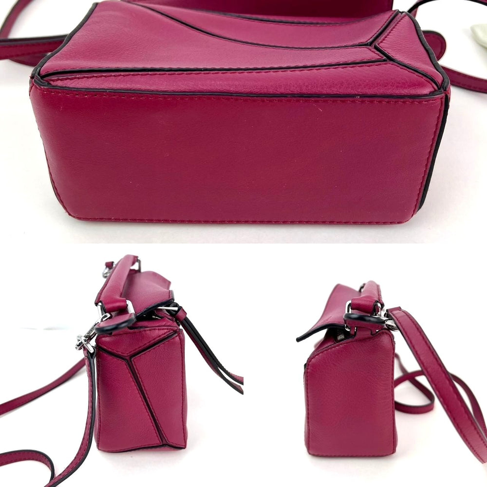 
                  
                    Loewe Calfskin Mini Crimson Puzzle Crossbody Hand Bag
                  
                