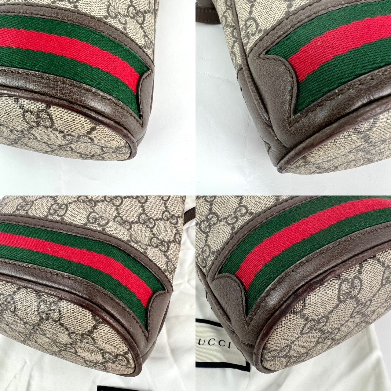 
                  
                    Gucci GG Supreme Ophidia Web Small Brown Bucket Bag
                  
                