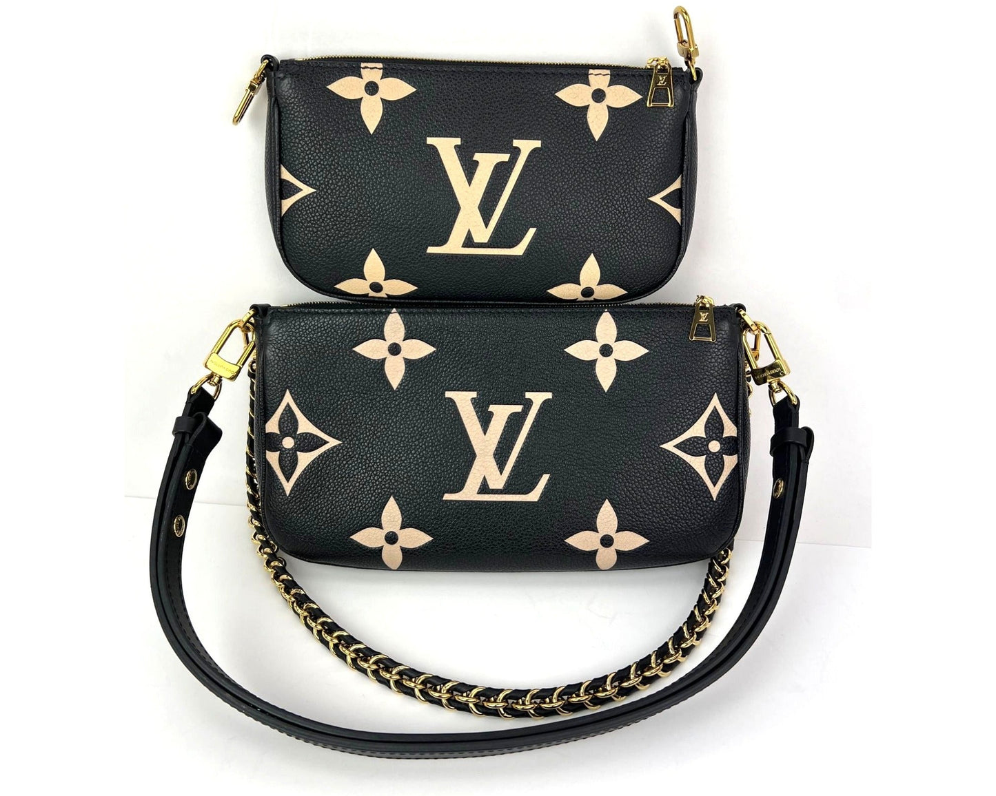 
                  
                    Louis Vuitton Multi Pochette Empriente Bicolor Black Shoulder Bag
                  
                