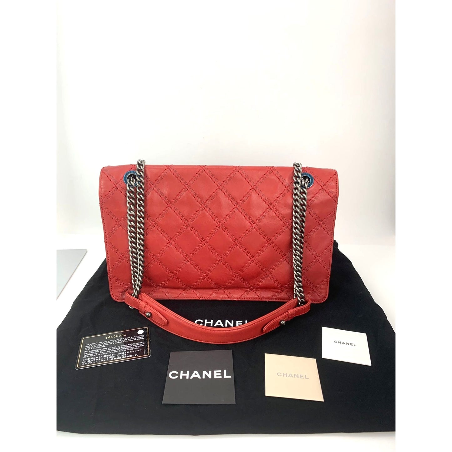 
                  
                    Chanel Calfskin CC Crave Reissue Crown Jumbo Flap Light Red Bag
                  
                
