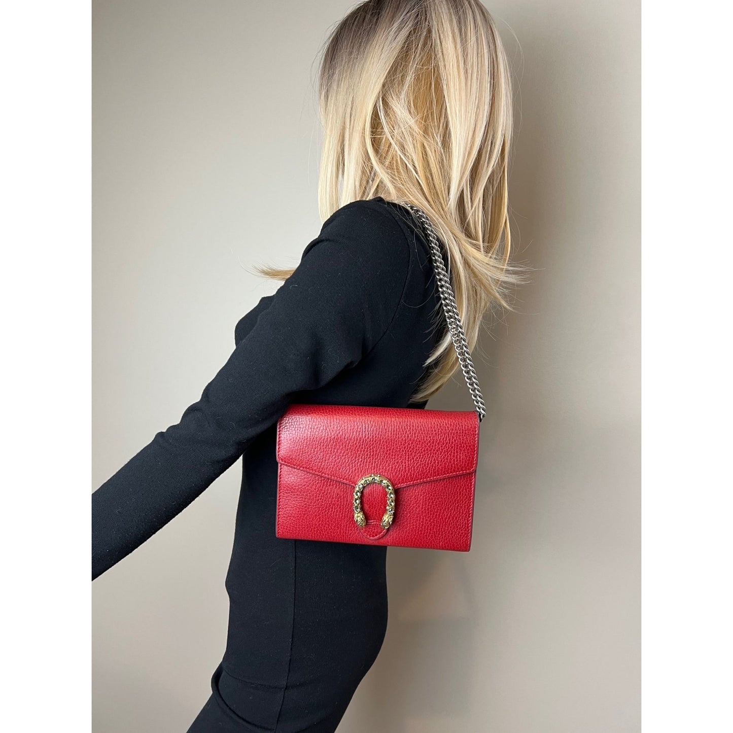 
                  
                    Gucci Dionysus Mini Bag Chain Wallet Hibiscus Red Crossbody Bag Clutch
                  
                