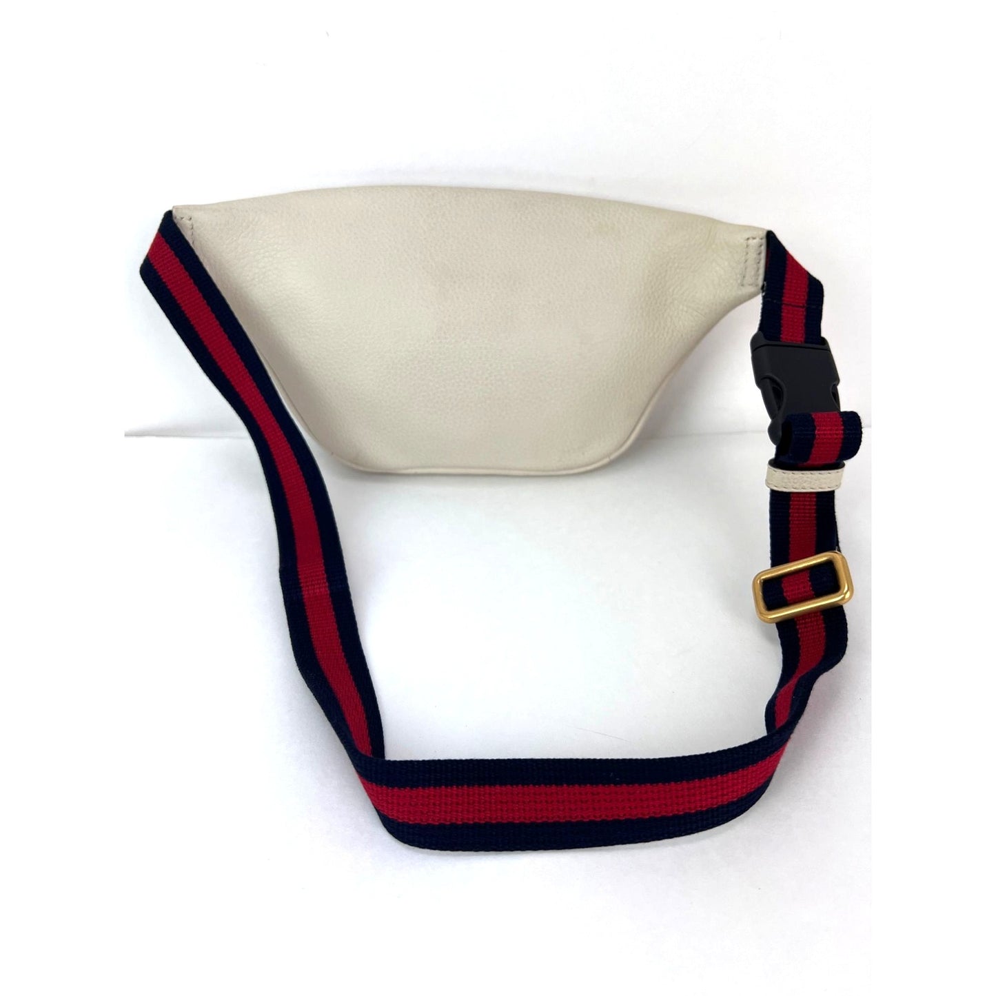 
                  
                    Gucci Logo White Leather Web Belt Sling Bag
                  
                