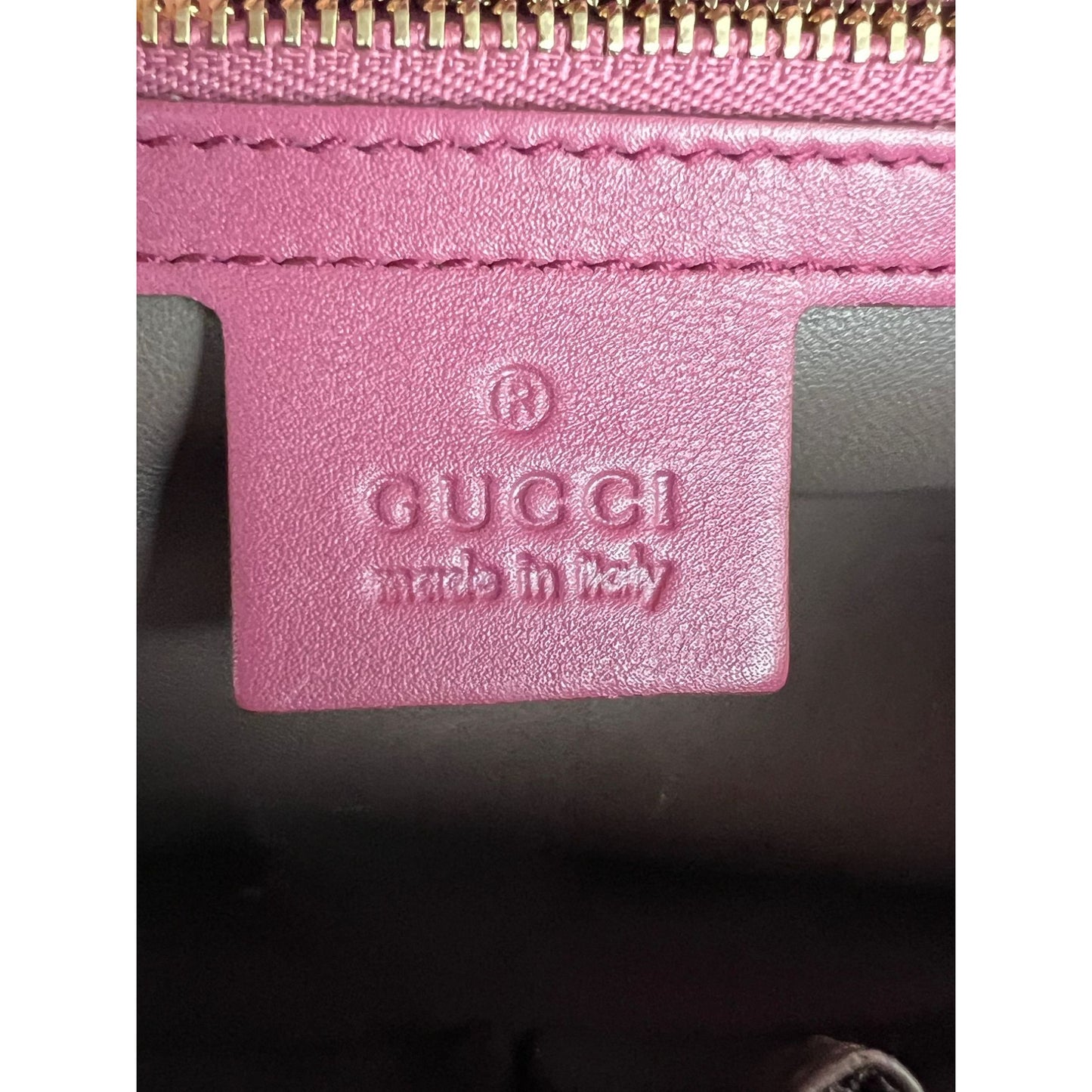 
                  
                    Gucci Miss Bamboo Tassel Chain Beige Brown Pink Python Shoulder Bag
                  
                
