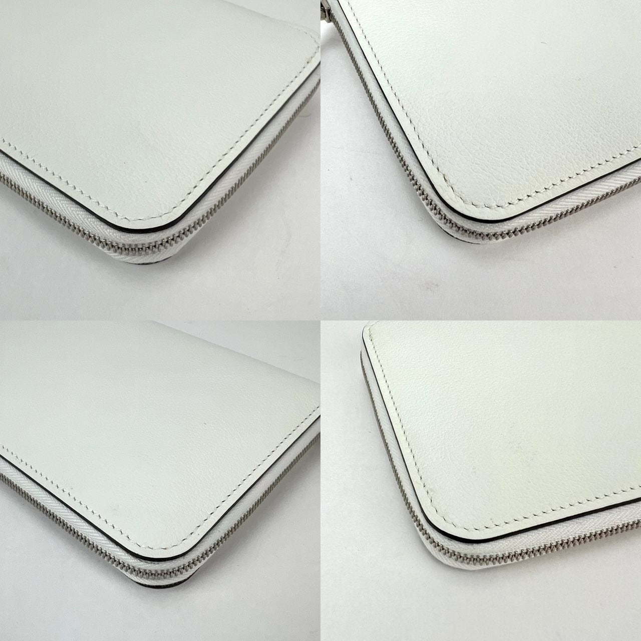 
                  
                    Hermes Evercolor Silk'In Classique Long White Wallet
                  
                