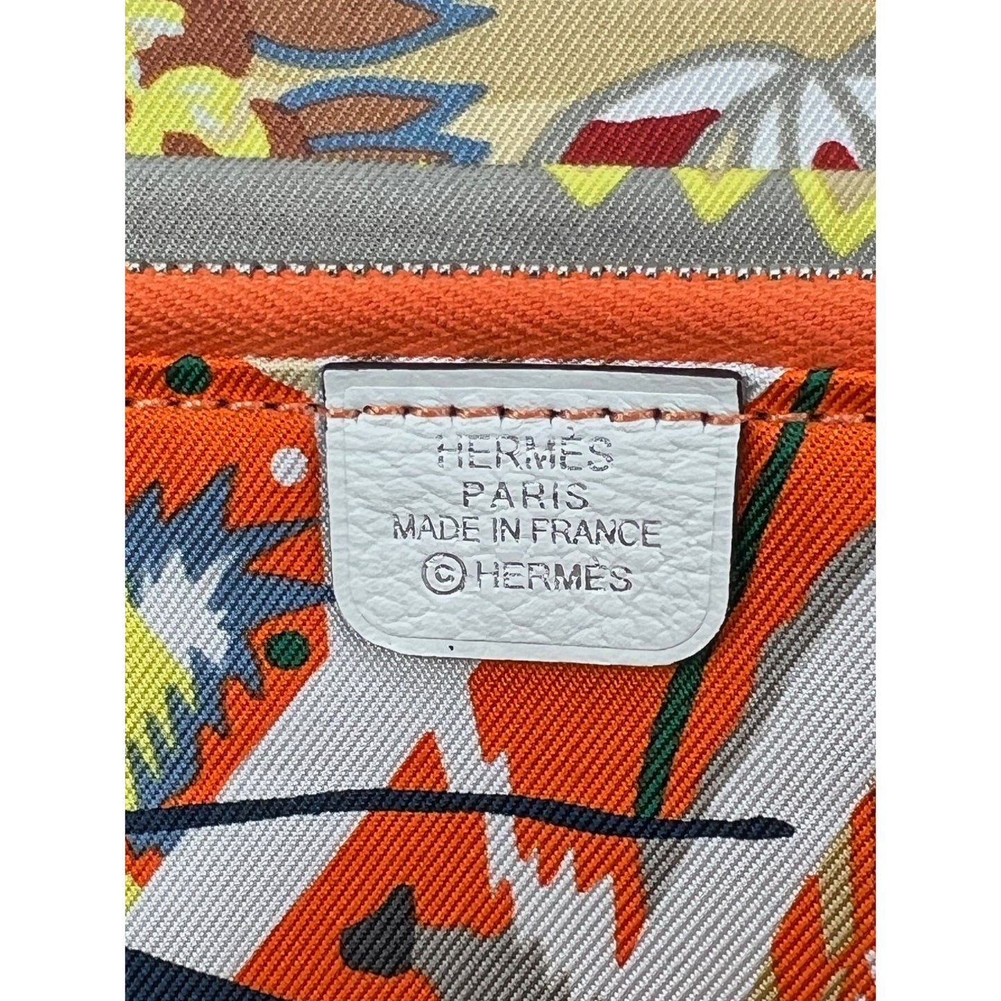 
                  
                    Hermes Evercolor Silk'In Classique Long White Wallet
                  
                