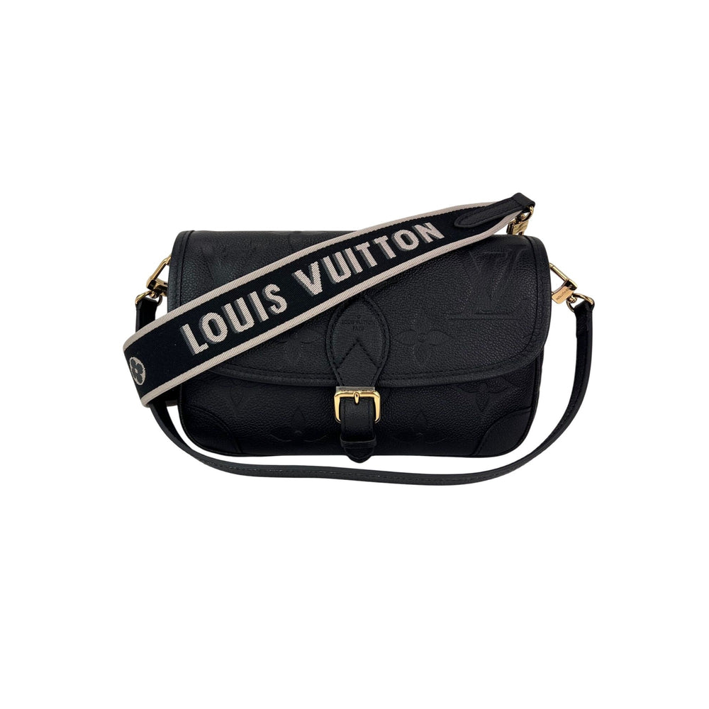 Louis Vuitton Diane Giant Monogram Empreinte Black Shoulder Bag