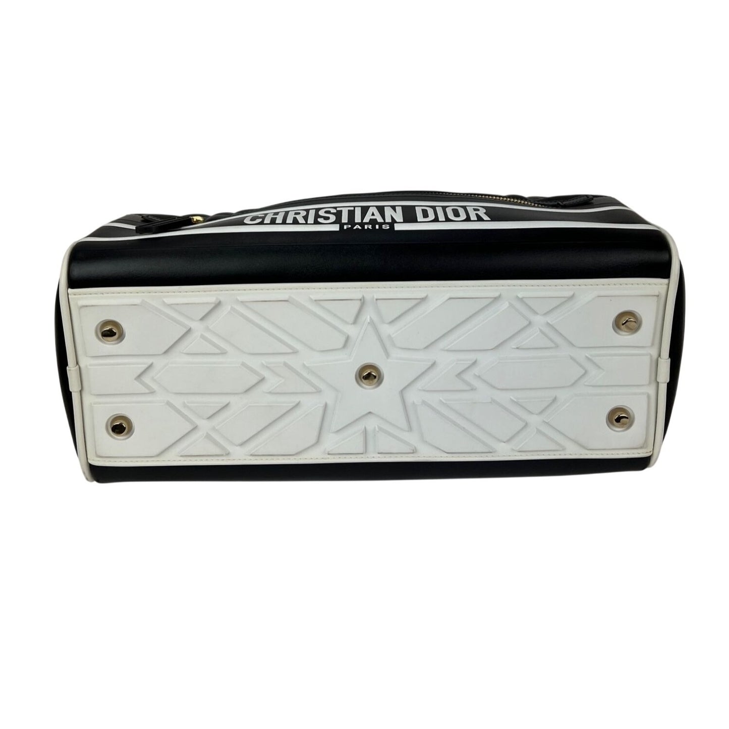 
                  
                    Christian Dior Lambskin Cannage Medium Dior Vibe Zip Bowling Bag
                  
                