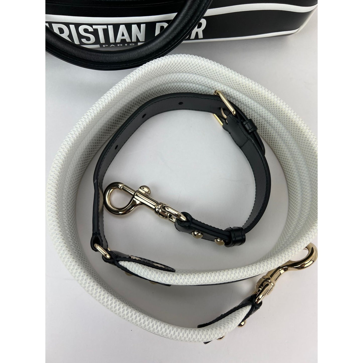 
                  
                    Christian Dior Lambskin Cannage Medium Dior Vibe Zip Bowling Bag
                  
                