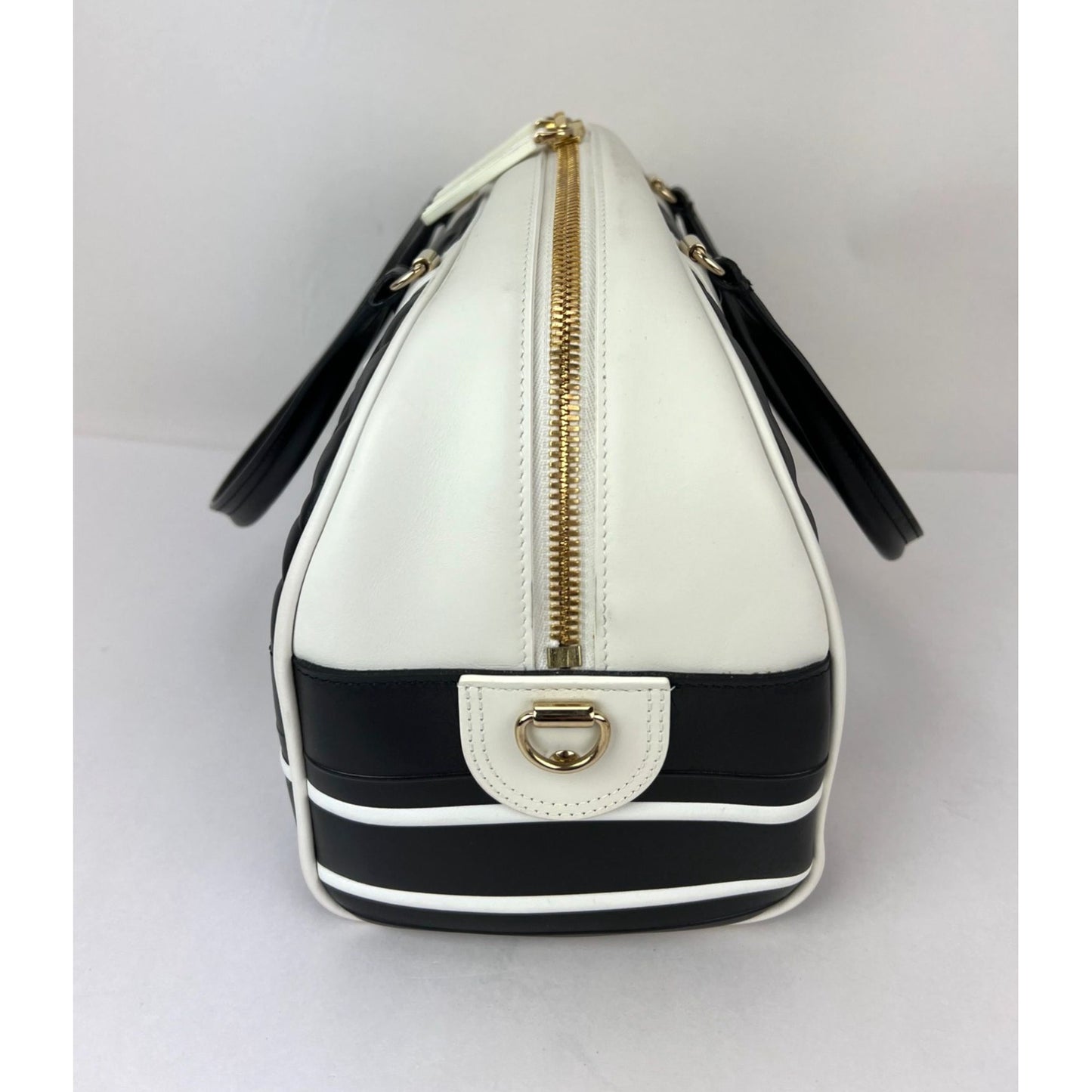 
                  
                    Christian Dior Lambskin Cannage Medium Dior Vibe Zip Bowling Bag
                  
                