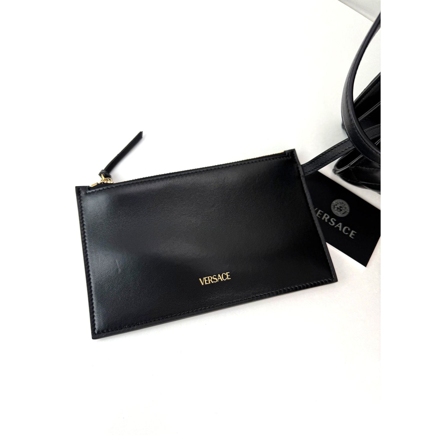 
                  
                    Versace Gianni Nappa Quilted Medusa Black Leather Tote Bag
                  
                