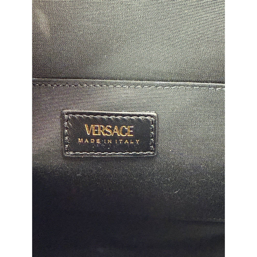 
                  
                    Versace Gianni Nappa Quilted Medusa Black Leather Tote Bag
                  
                
