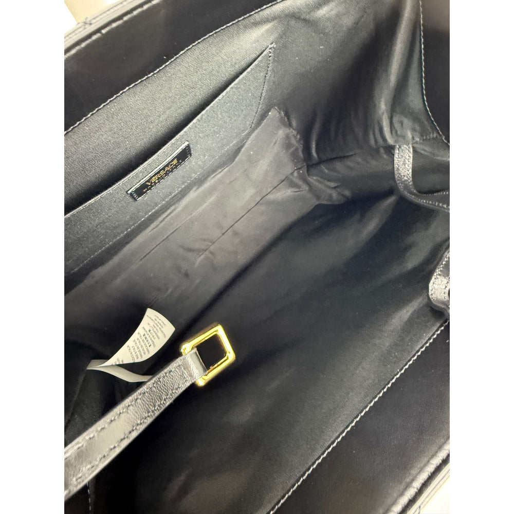 
                  
                    Versace Gianni Nappa Quilted Medusa Black Leather Tote Bag
                  
                