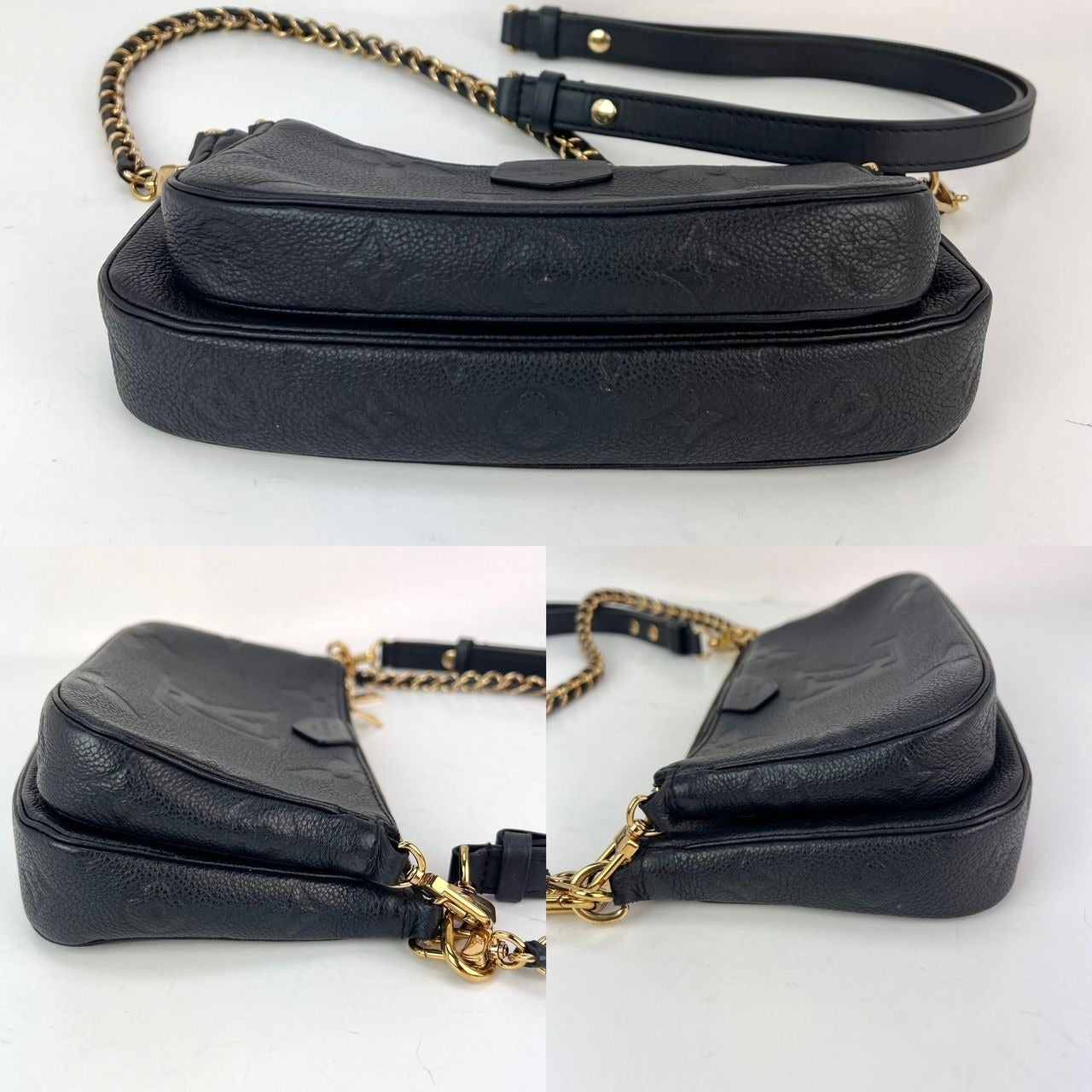 
                  
                    Louis Vuitton Giant Multi Pochette Accessoires Black Empreinte Leather Shoulder Bag
                  
                