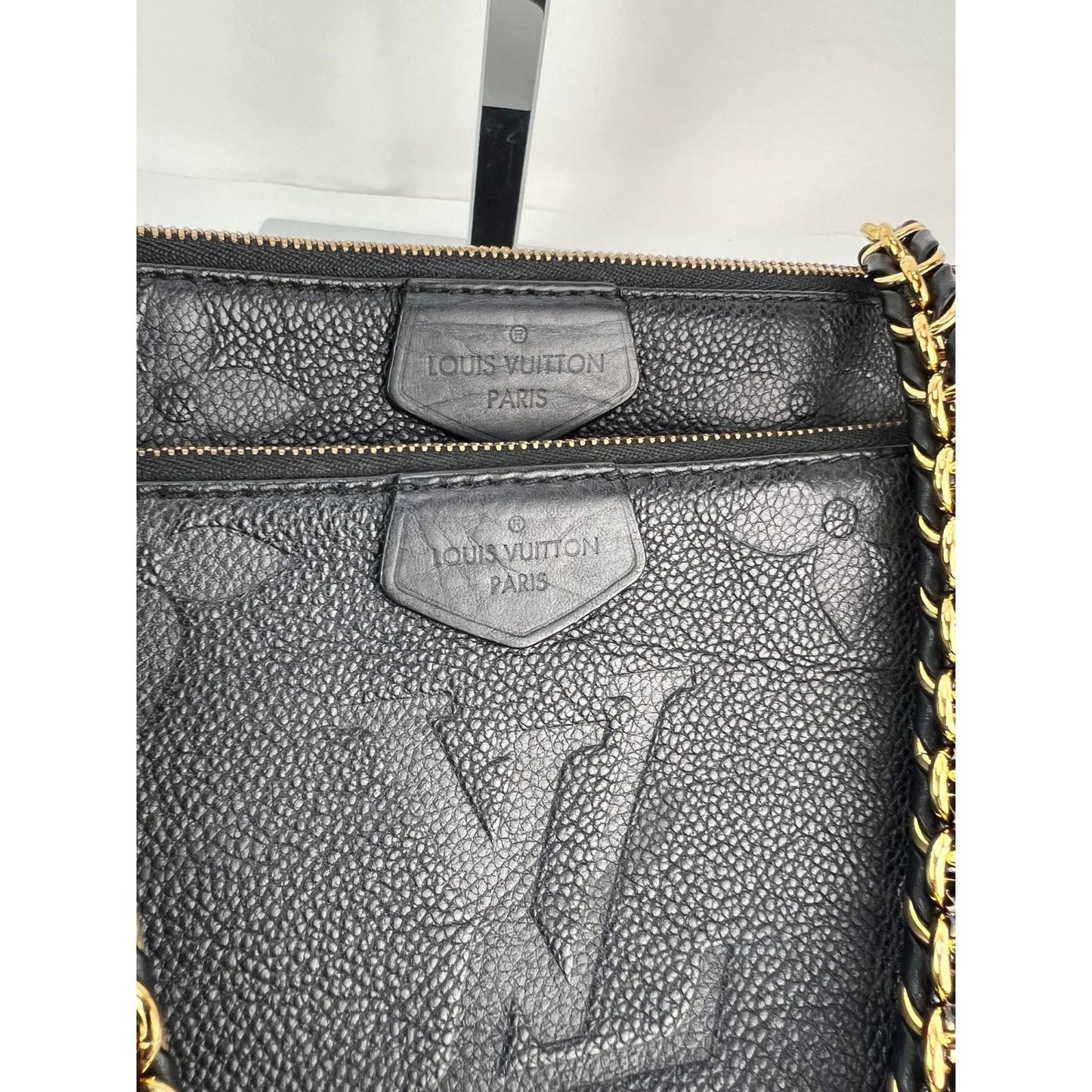 
                  
                    Louis Vuitton Giant Multi Pochette Accessoires Black Empreinte Leather Shoulder Bag
                  
                