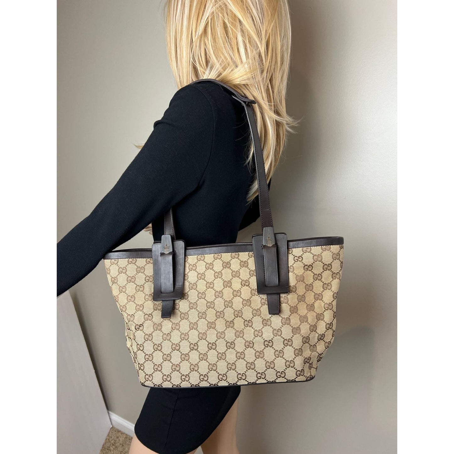 
                  
                    Gucci GG Canvas Dark Brown Tote
                  
                