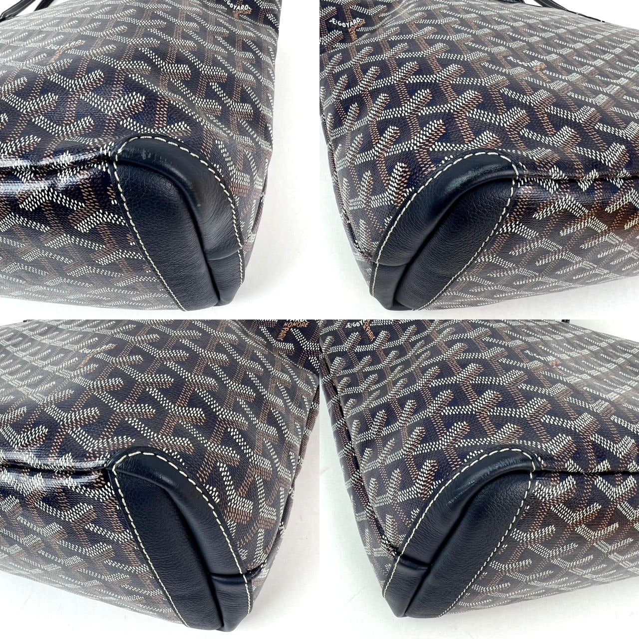 
                  
                    Goyard Goyardine Artois PM Navy Blue Zipper Tote Bag
                  
                