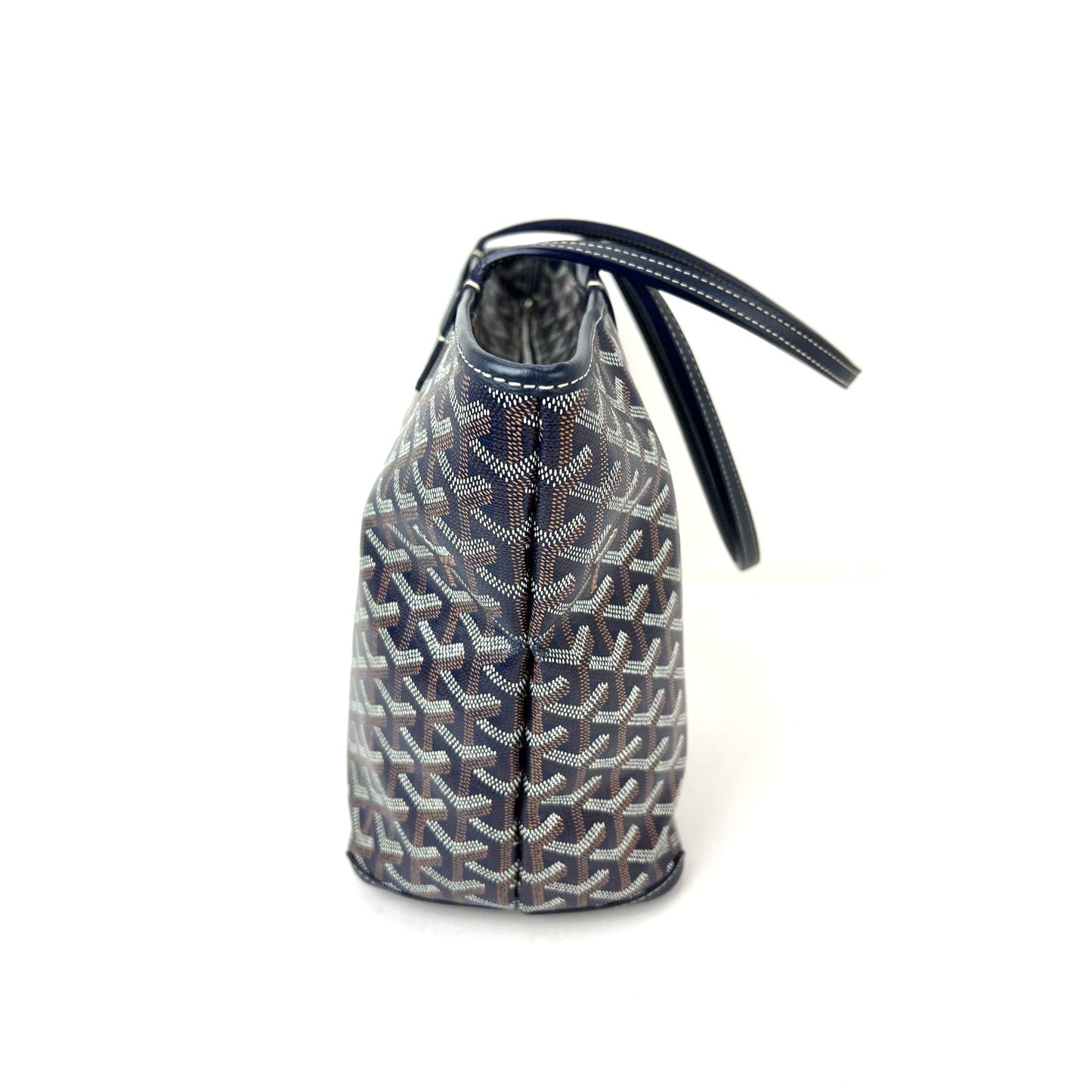 
                  
                    Goyard Goyardine Artois PM Navy Blue Zipper Tote Bag
                  
                