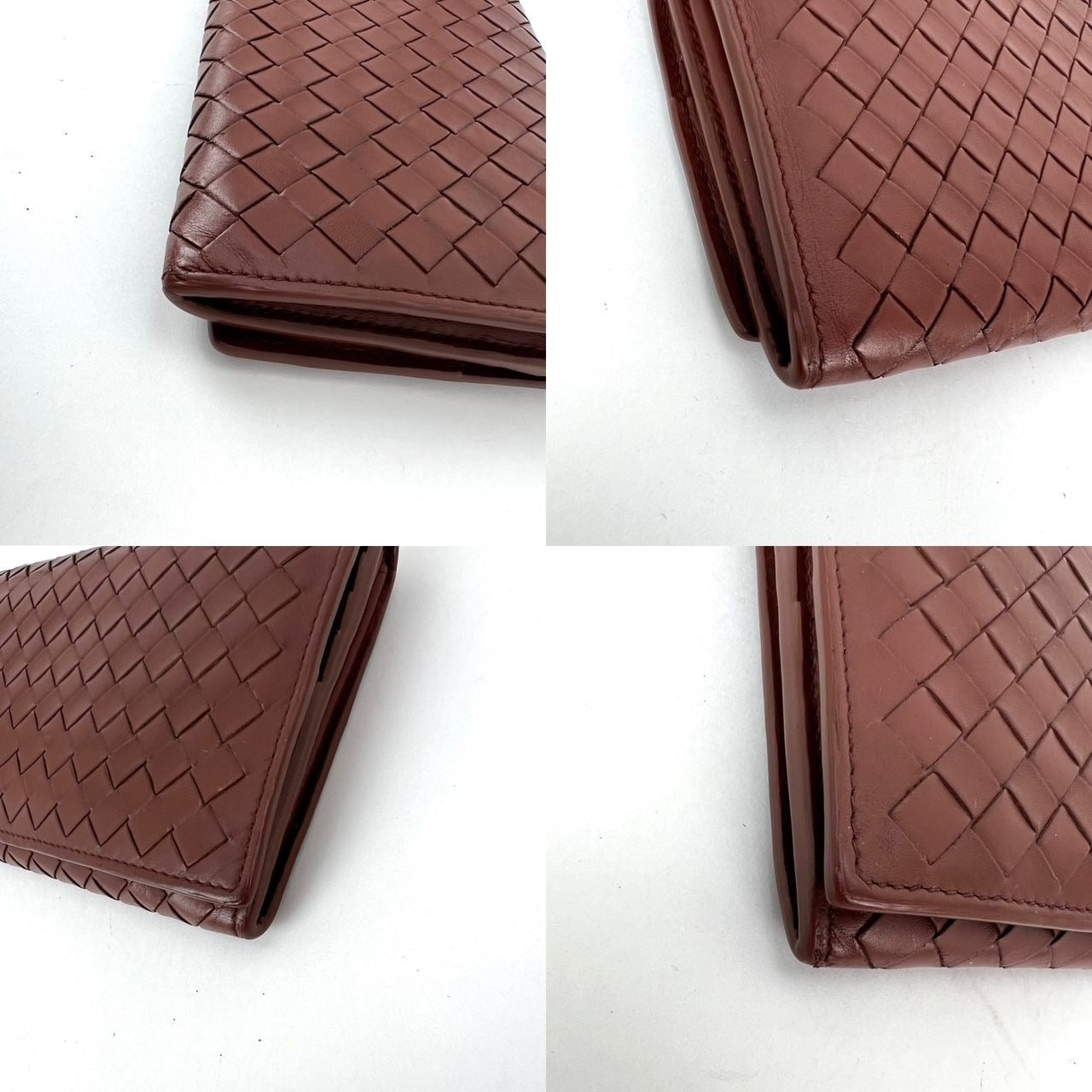 
                  
                    Bottega Veneta Nappa Intrecciato Long Flap Brown Wallet Clutch
                  
                