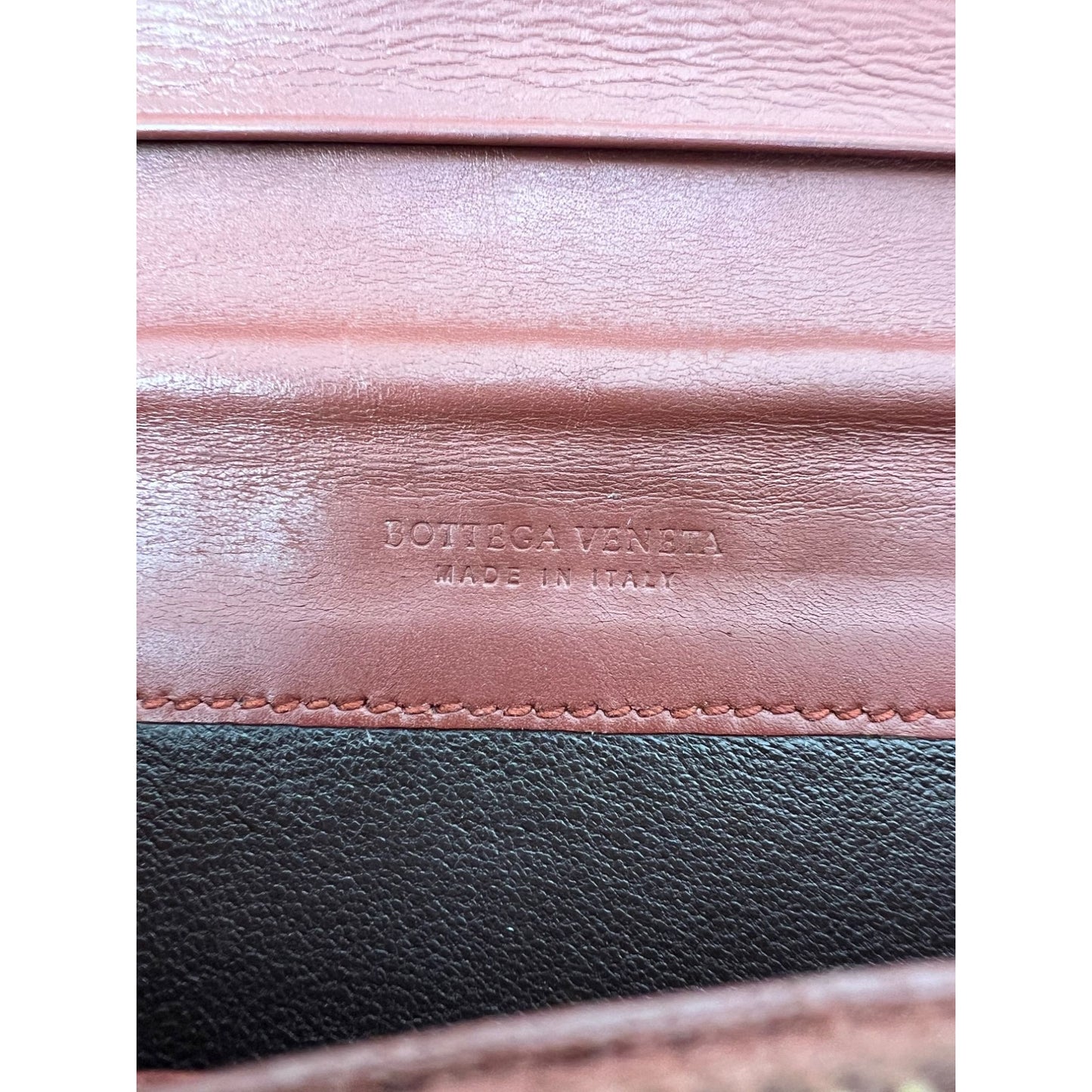 
                  
                    Bottega Veneta Nappa Intrecciato Long Flap Brown Wallet Clutch
                  
                