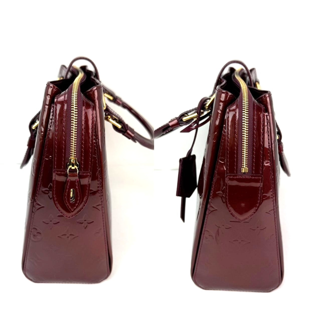 
                  
                    Louis Vuitton Melrose Rouge Fauviste Vernis Patent Leather Monogram Hand Bag
                  
                