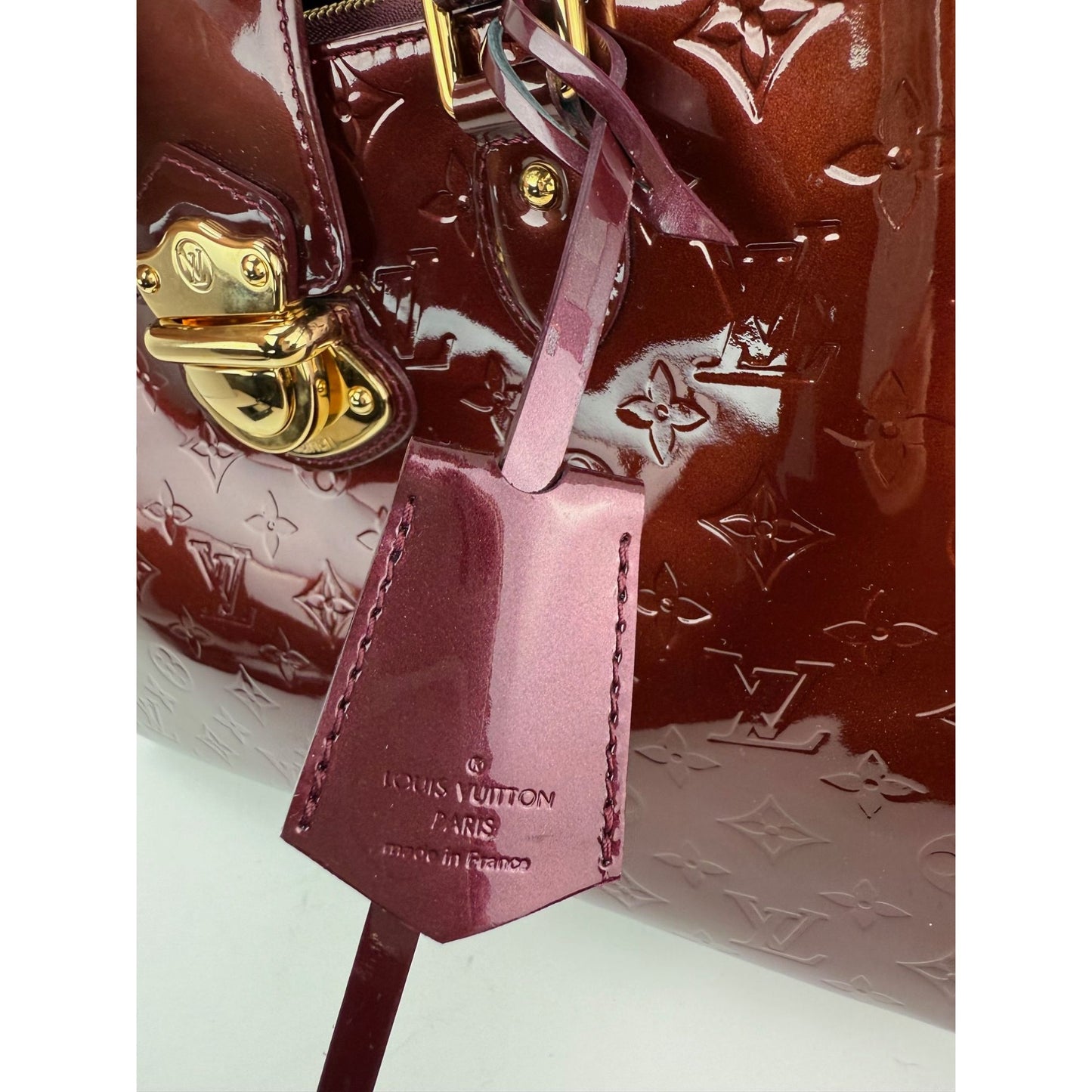 
                  
                    Louis Vuitton Melrose Rouge Fauviste Vernis Patent Leather Monogram Hand Bag
                  
                