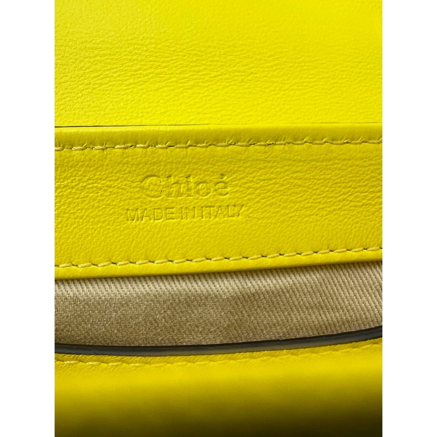 
                  
                    Chloe Mini C Satchel Yellow Croc Embossed Calfskin Bag
                  
                