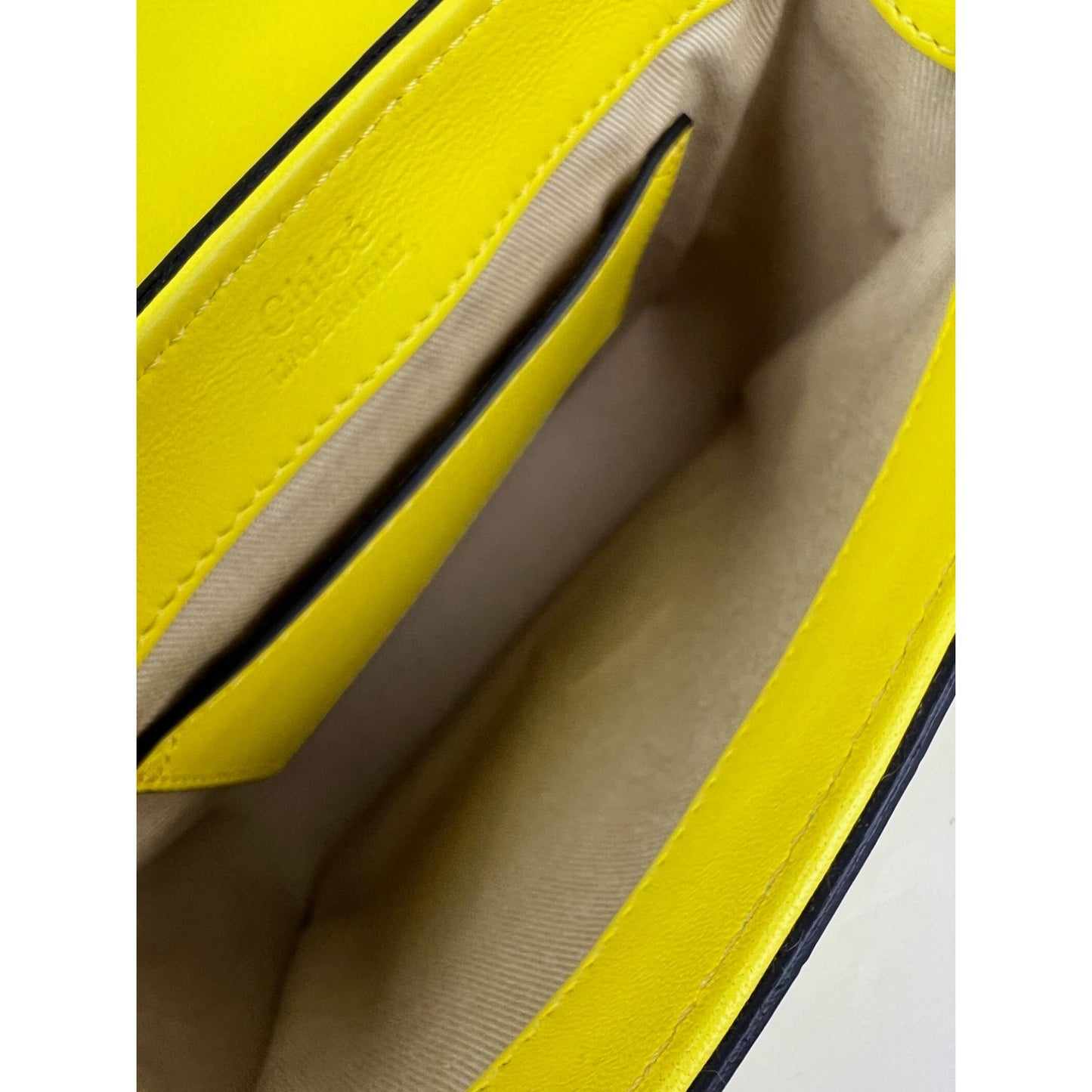 
                  
                    Chloe Mini C Satchel Yellow Croc Embossed Calfskin Bag
                  
                