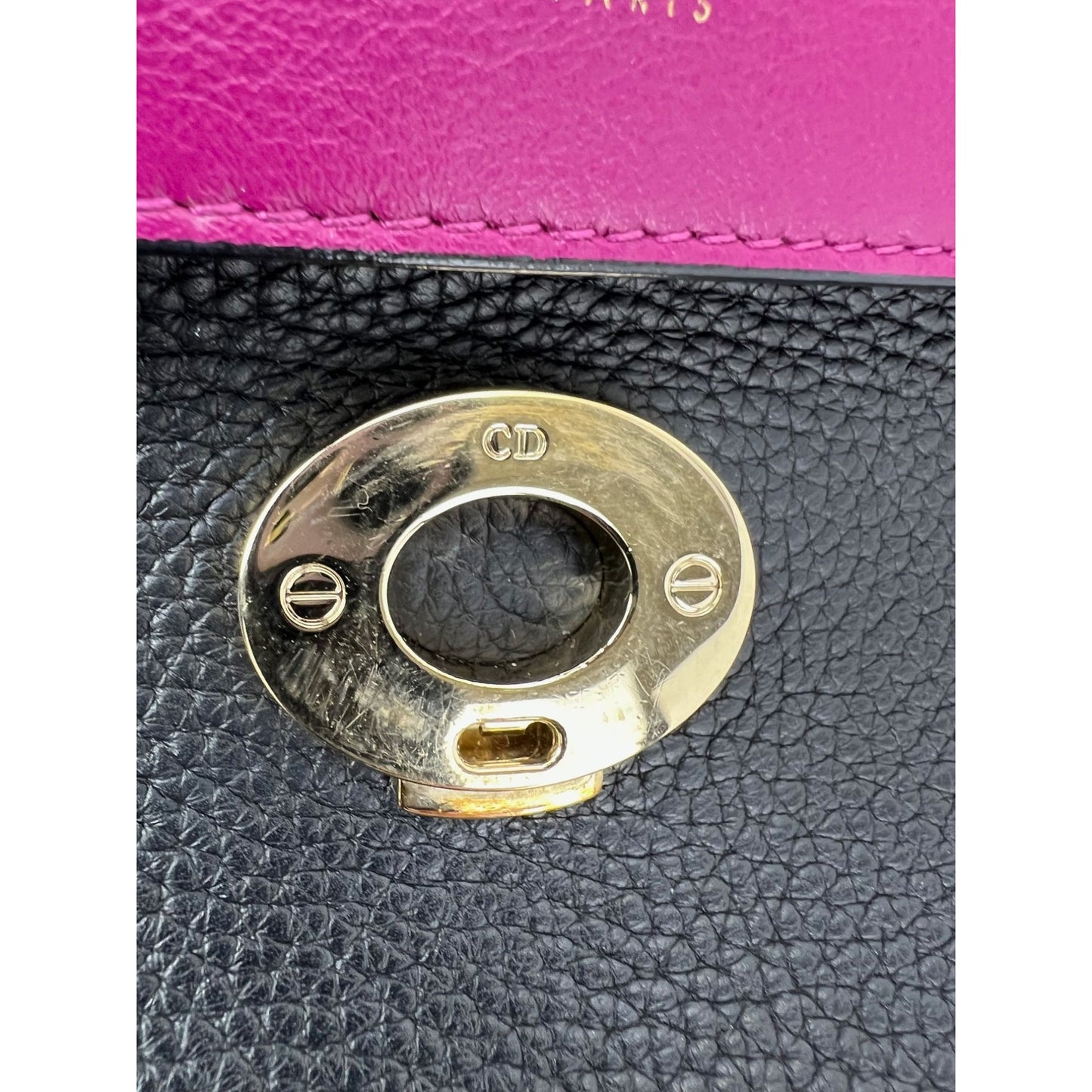 
                  
                    Christian Dior Bullcalf Small Dior Flap Black Leather Crossbody
                  
                