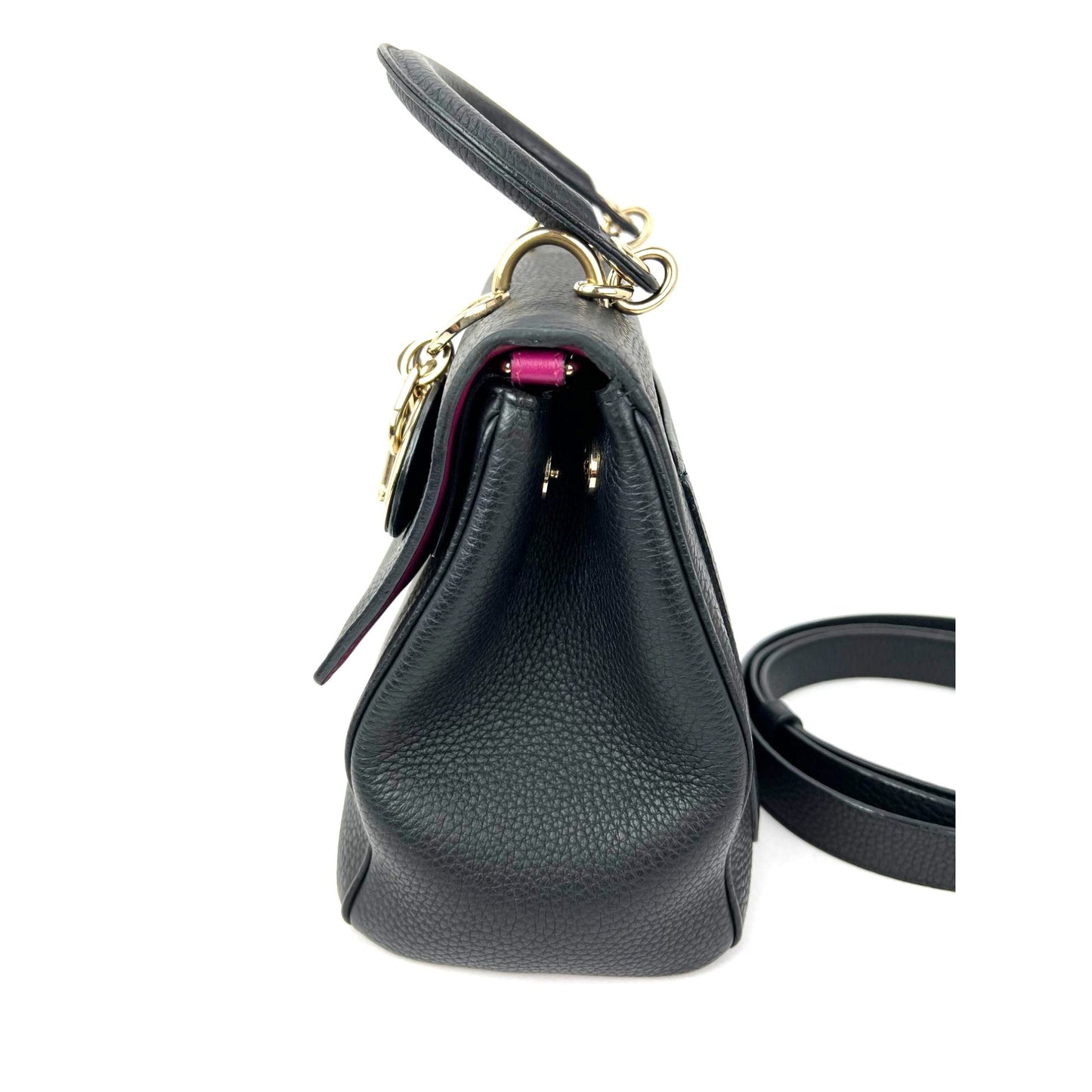 
                  
                    Christian Dior Bullcalf Small Dior Flap Black Leather Crossbody
                  
                