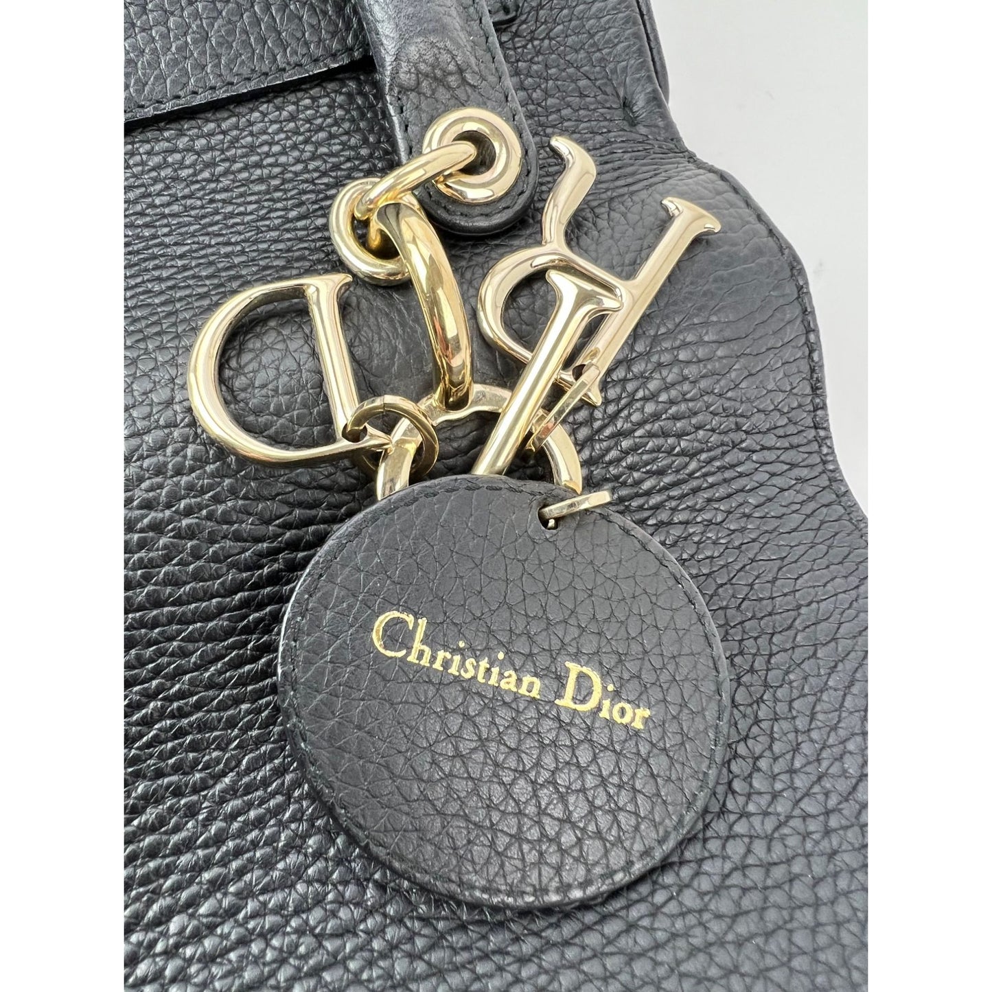 
                  
                    Christian Dior Bullcalf Small Dior Flap Black Leather Crossbody
                  
                