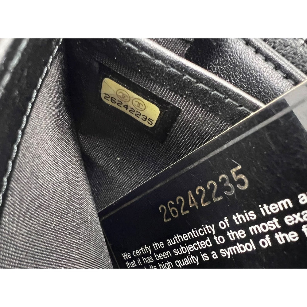 
                  
                    Chanel Calfskin Timeless CC Long French Black Wallet WOC
                  
                