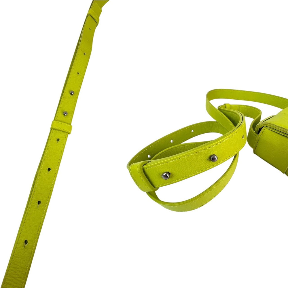 
                  
                    BOTTEGA VENETA Intrecciato Mini Cassette Lime Green Lambskin Crossbody Bag
                  
                
