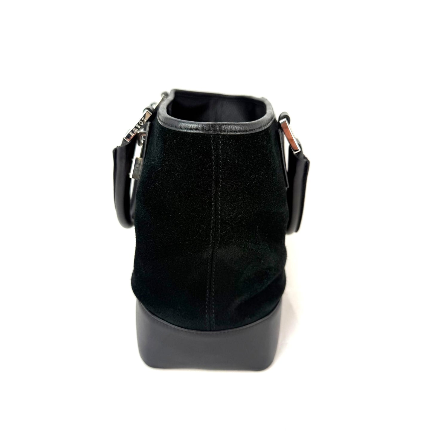 
                  
                    Loewe Amazona Fusta Black Suede Tote Bag
                  
                