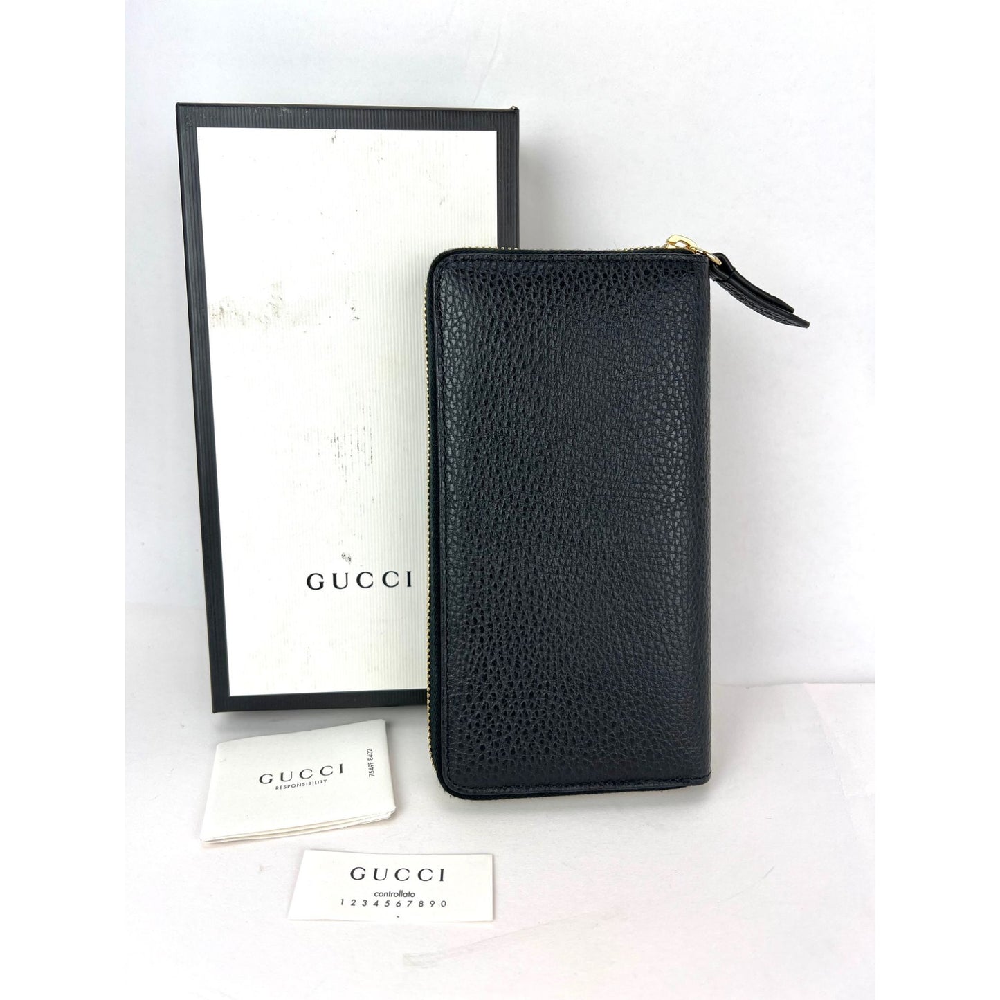 
                  
                    Gucci GG Black Marmont Bosco Continental Zip Around Wallet
                  
                