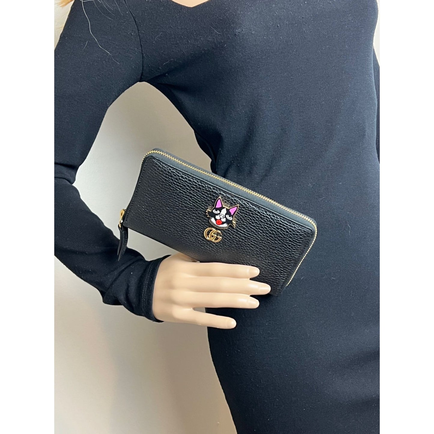 
                  
                    Gucci GG Black Marmont Bosco Continental Zip Around Wallet
                  
                