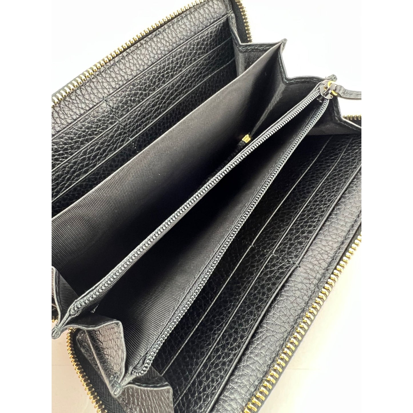 
                  
                    Gucci GG Black Marmont Bosco Continental Zip Around Wallet
                  
                