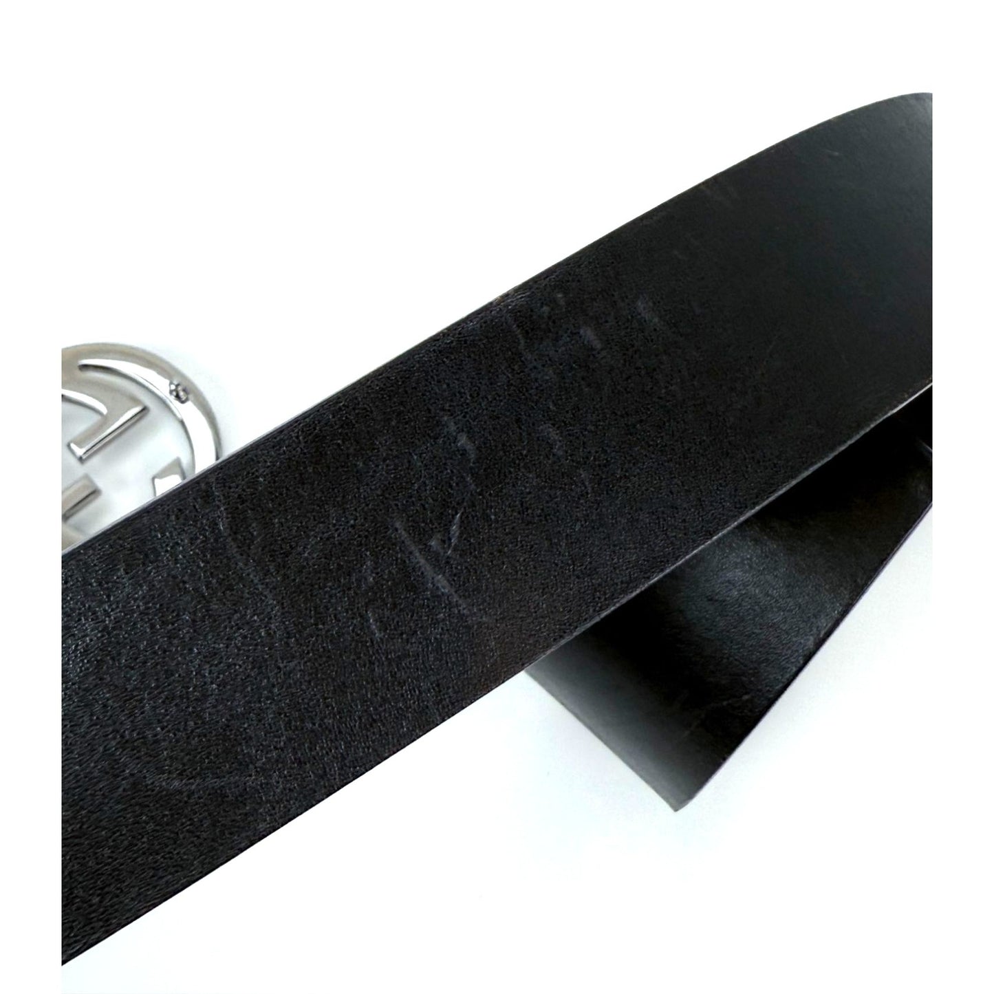 
                  
                    Gucci Interlocking GG Buckle Dark Brown Leather Belt Size 75
                  
                