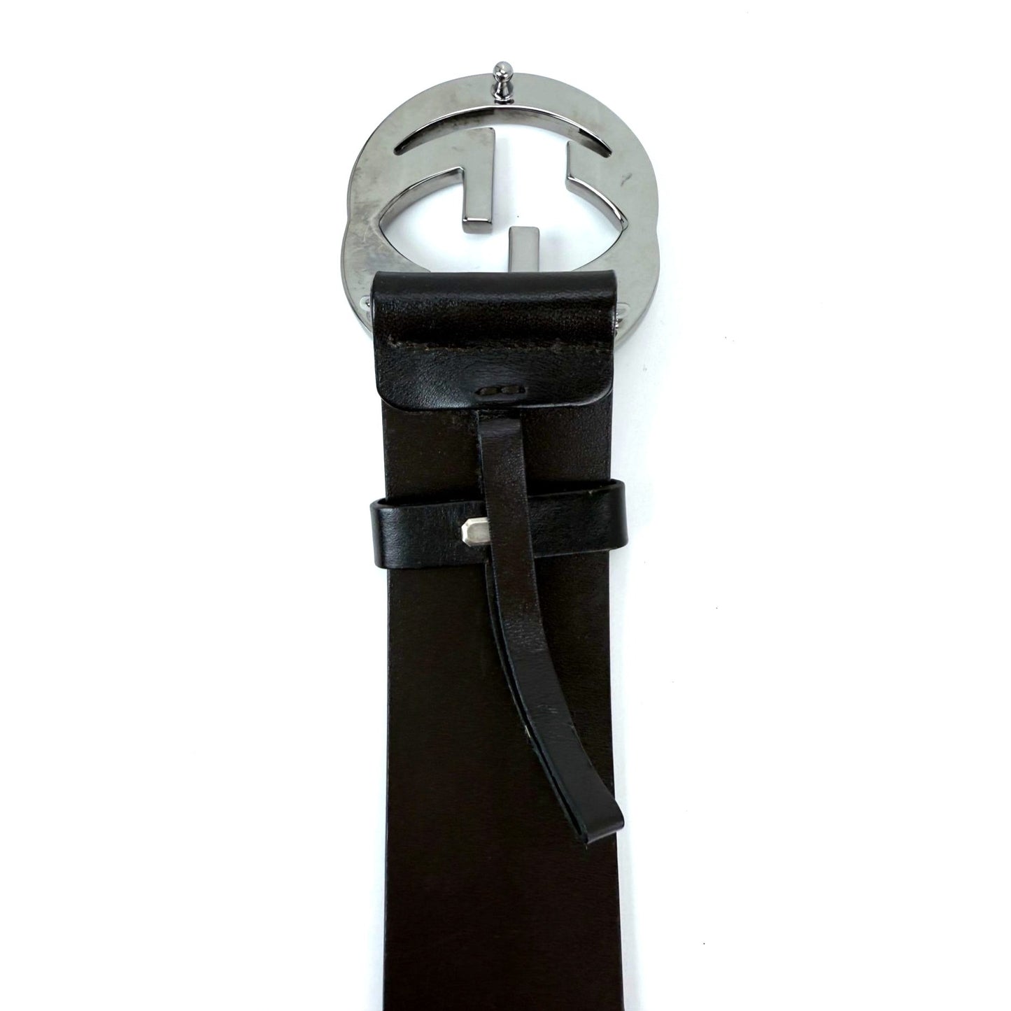 
                  
                    Gucci Interlocking GG Buckle Dark Brown Leather Belt Size 75
                  
                