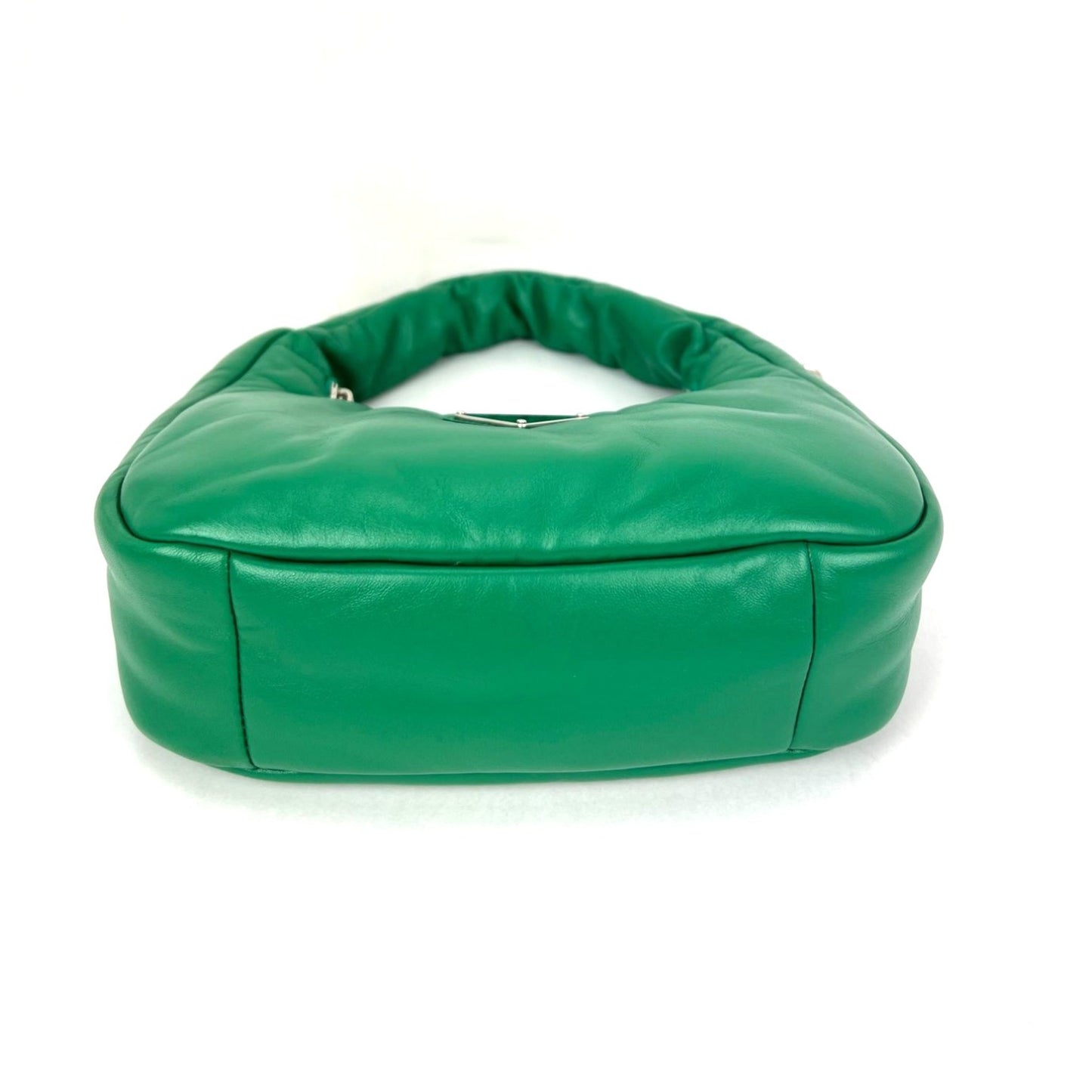 
                  
                    Prada Soft Nappa Leather Mini Padded Green Hand Bag
                  
                