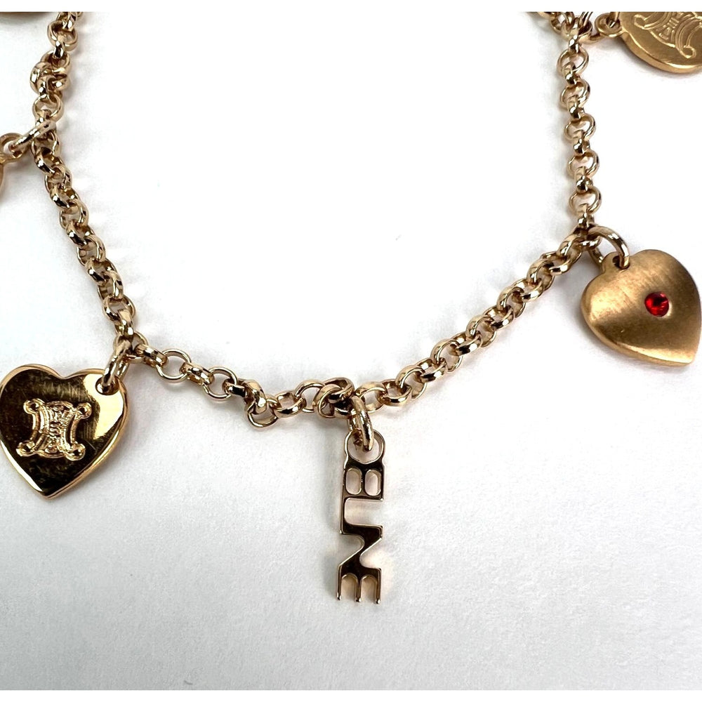 
                  
                    Celine Triomphe Gold metal Charm Bracelet
                  
                