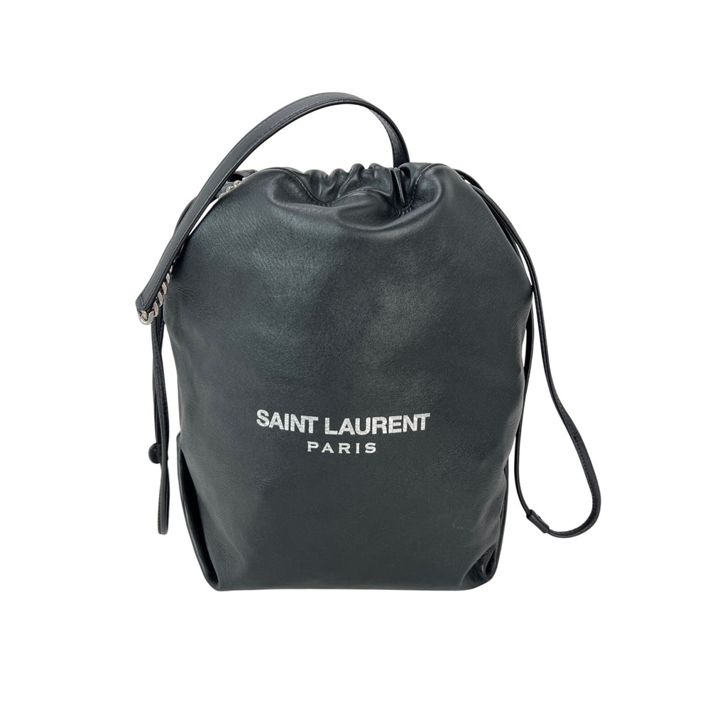 Saint Laurent Lambskin Teddy Drawstring Sac Bucket Bag