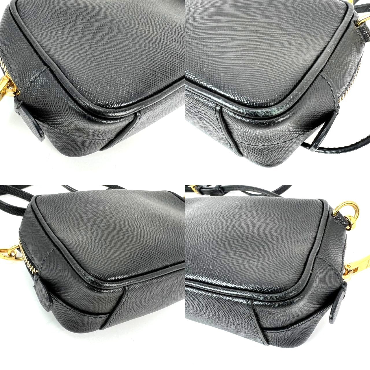 
                  
                    Prada Black Mini Camera Black Saffiano Leather Crossbody Bag
                  
                