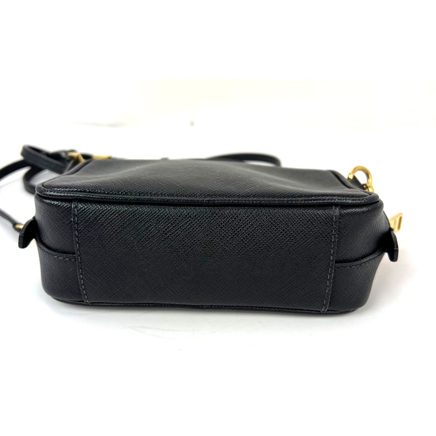 
                  
                    Prada Black Mini Camera Black Saffiano Leather Crossbody Bag
                  
                