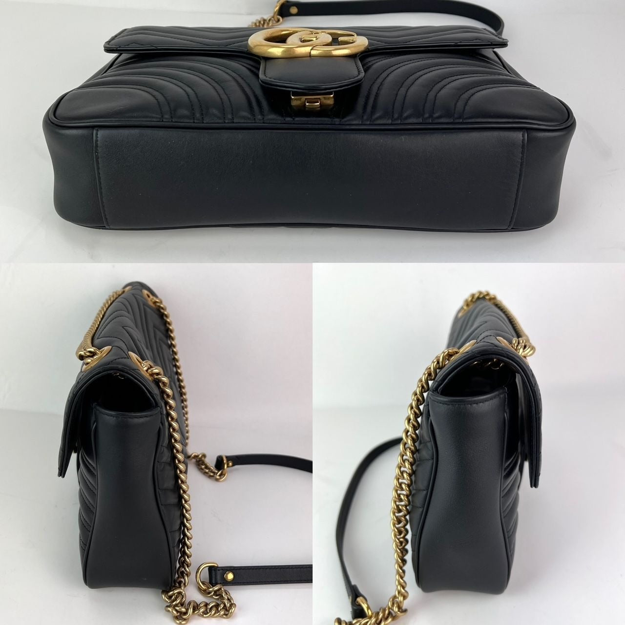 
                  
                    Gucci GG Marmont Black Leather Large Shoulder Bag
                  
                