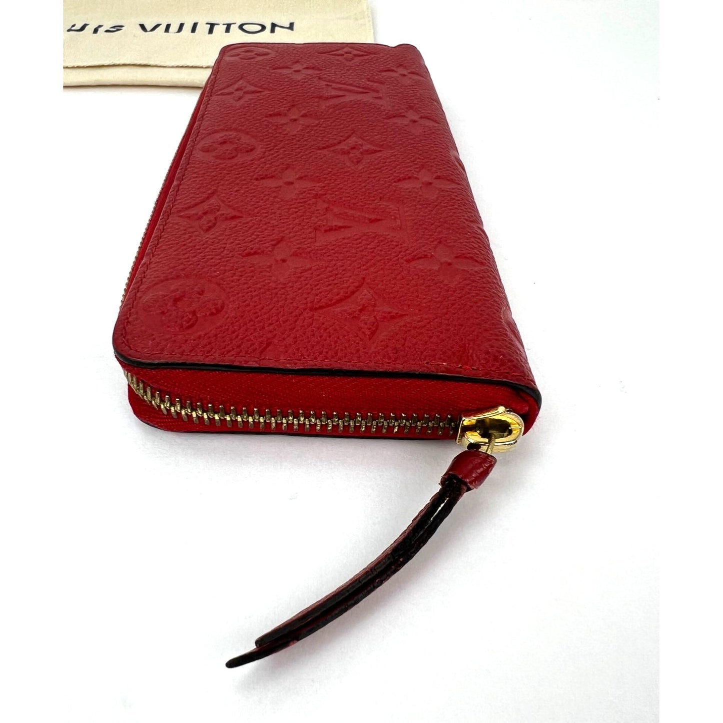 
                  
                    Louis Vuitton Clemence Red Empriente Leather Wallet
                  
                