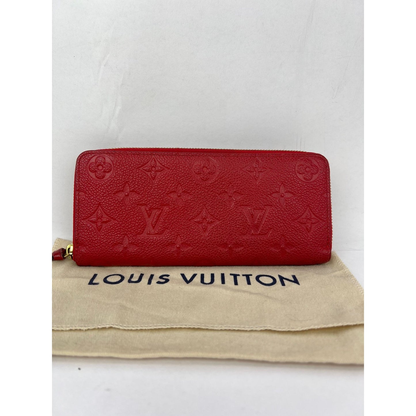 
                  
                    Louis Vuitton Clemence Red Empriente Leather Wallet
                  
                