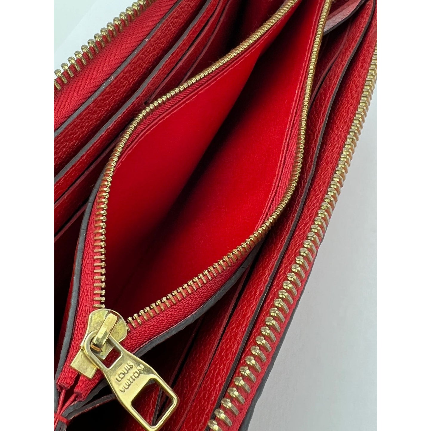 
                  
                    Louis Vuitton Clemence Red Empriente Leather Wallet
                  
                