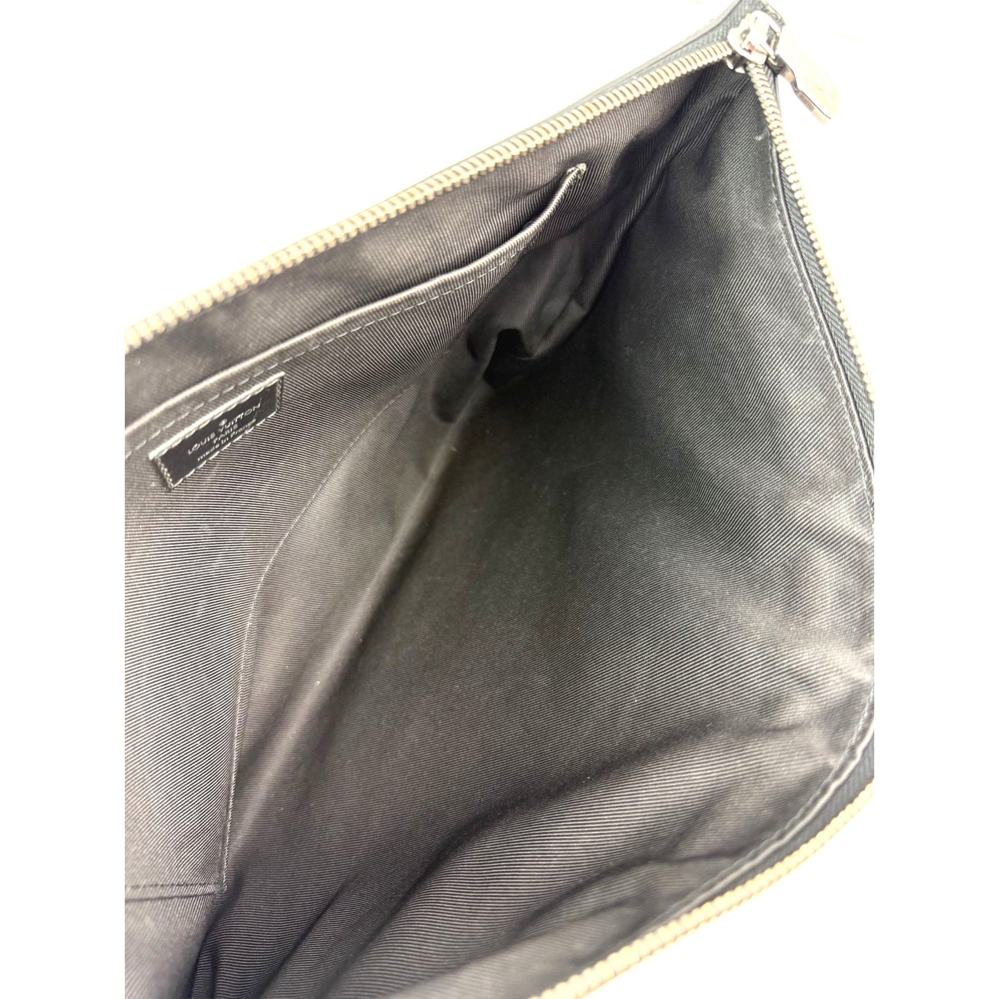 
                  
                    Louis Vuitton Black Monogram Eclipse Discovery GM Pochette Clutch Bag
                  
                