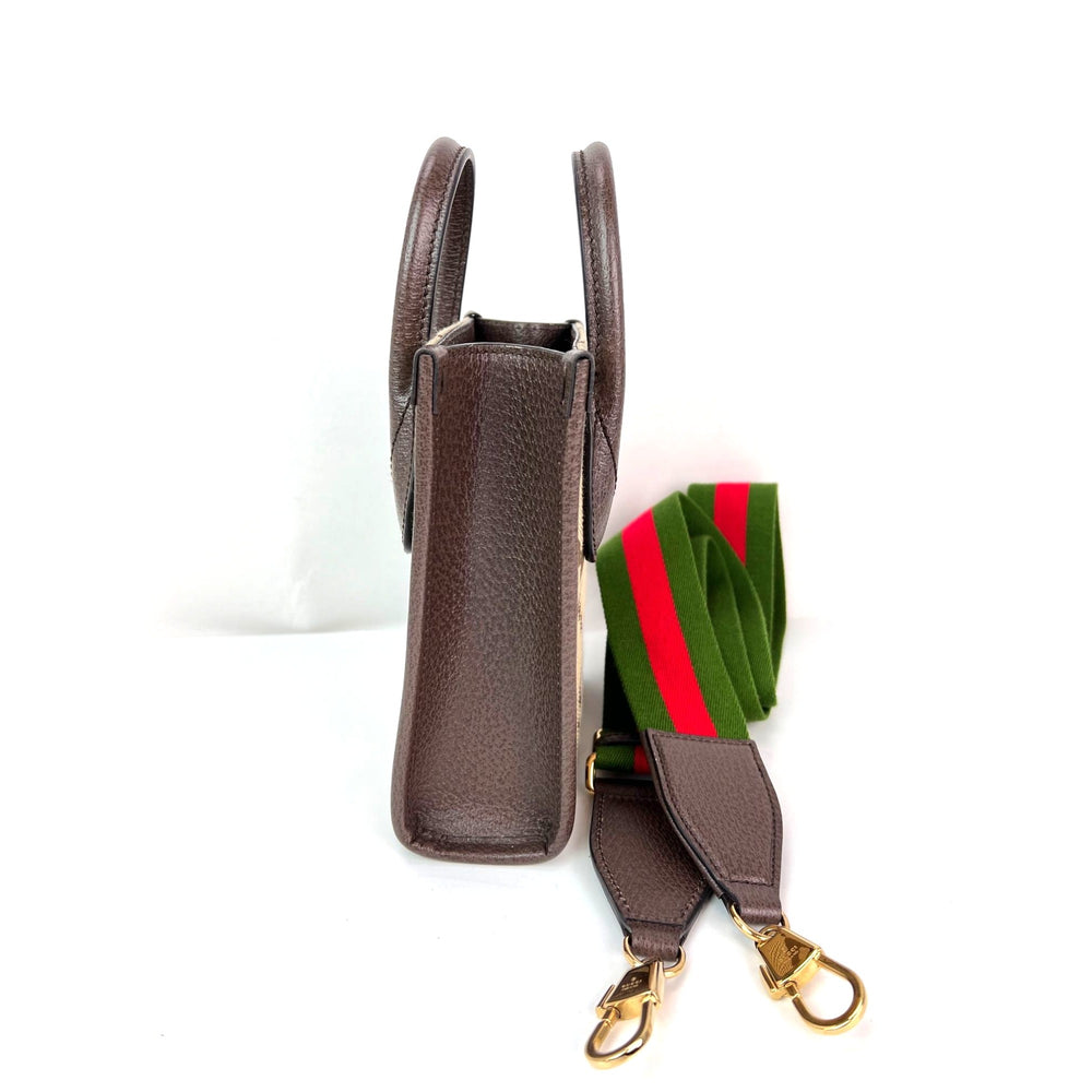 
                  
                    Gucci Jumbo GG textured dollar calfskin Mini Web Vertical Tote
                  
                