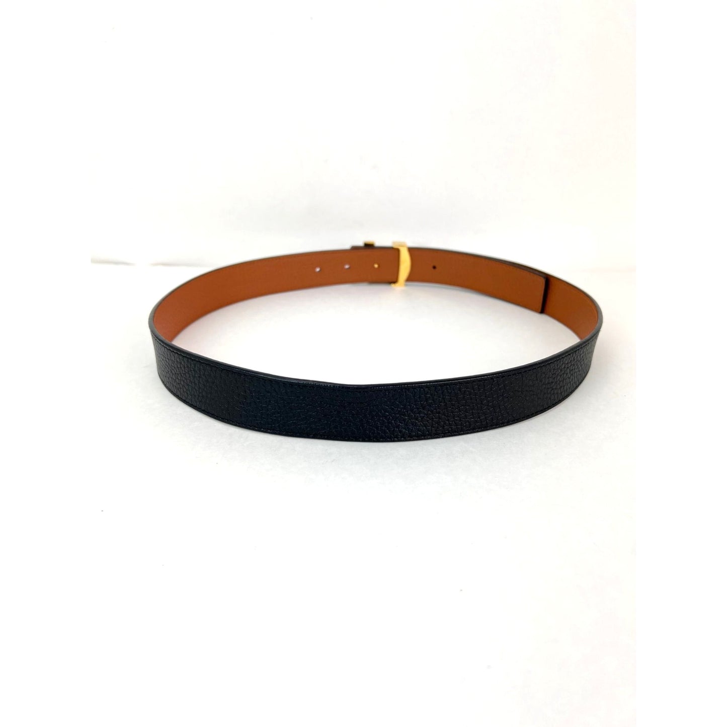 
                  
                    Louis Vuitton 30mm Black Brown Leather Reversible Initiales Belt 80/32
                  
                